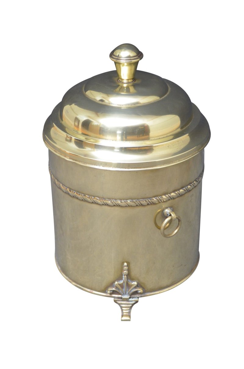 Edwardian Brass Coal Bucket Or Planter - Image 2